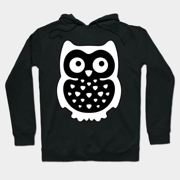 Black & White Owl Hoodie by XOOXOO